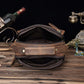 le'aokuu Herren Umhänge-Schultertasche Echtleder