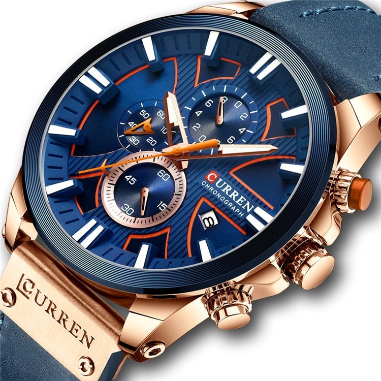 CURREN CR-8346 Analog Herren Chronograph 3ATM