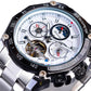 Forsining GMT1163-7 Automatik Herrenuhr Chronograph 3BAR Glas