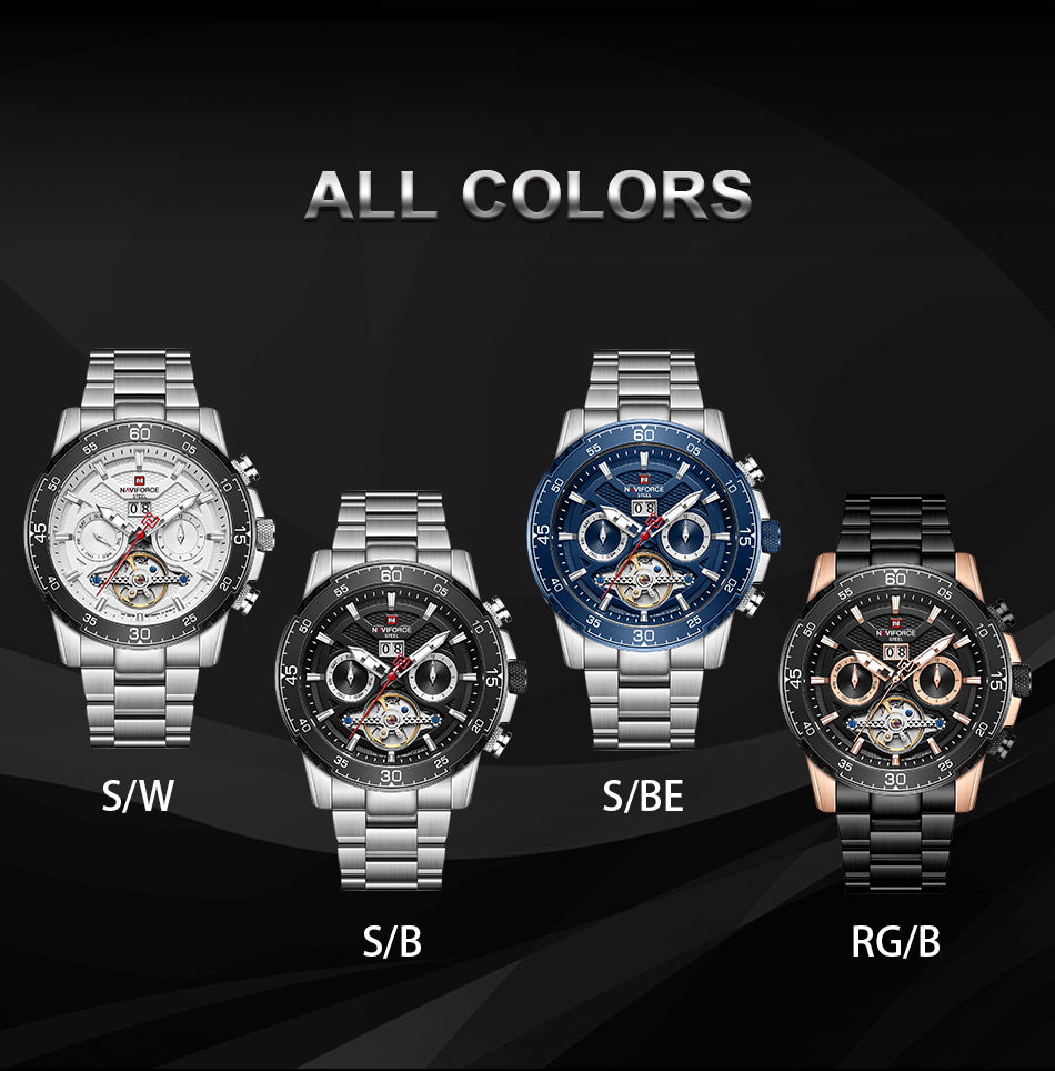 NAVIFORCE NFS1001 Herren Automatik Uhr 100M Wasserdicht