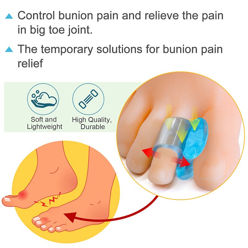 2 Stück Hallux valgus Silikon Zehenkorrektur
