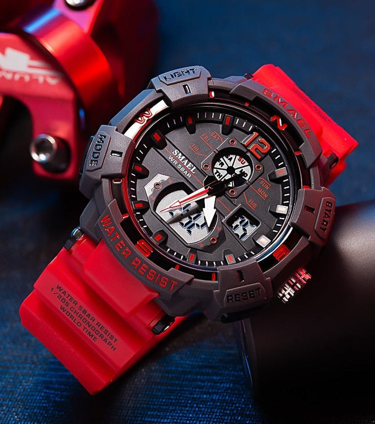 SMAEL SL-8045 Herren Sport-Chronograph 5ATM Dualanzeige