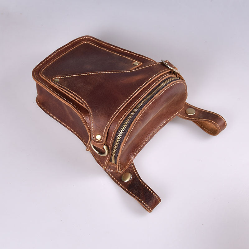 LACHIOUR Herren Gürteltasche Echtleder