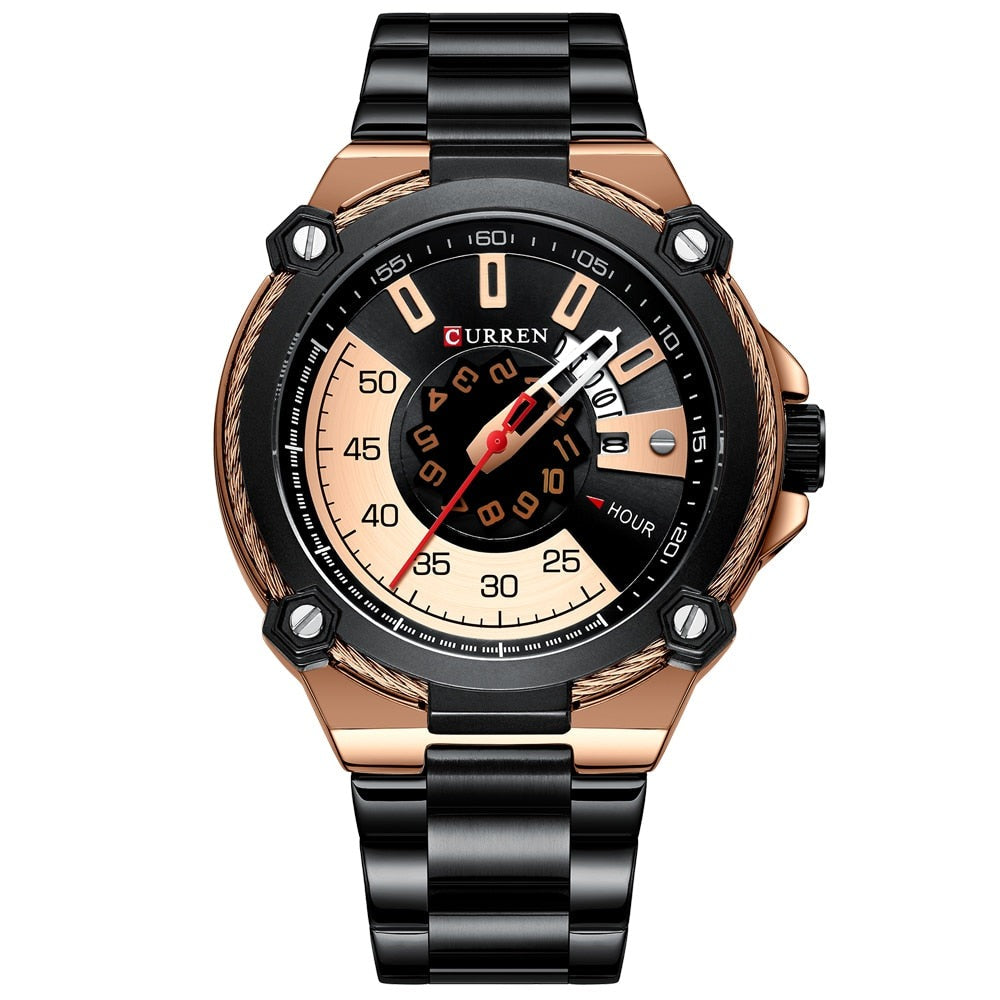 CURREN 8345 Designer Herren Uhr 3ATM