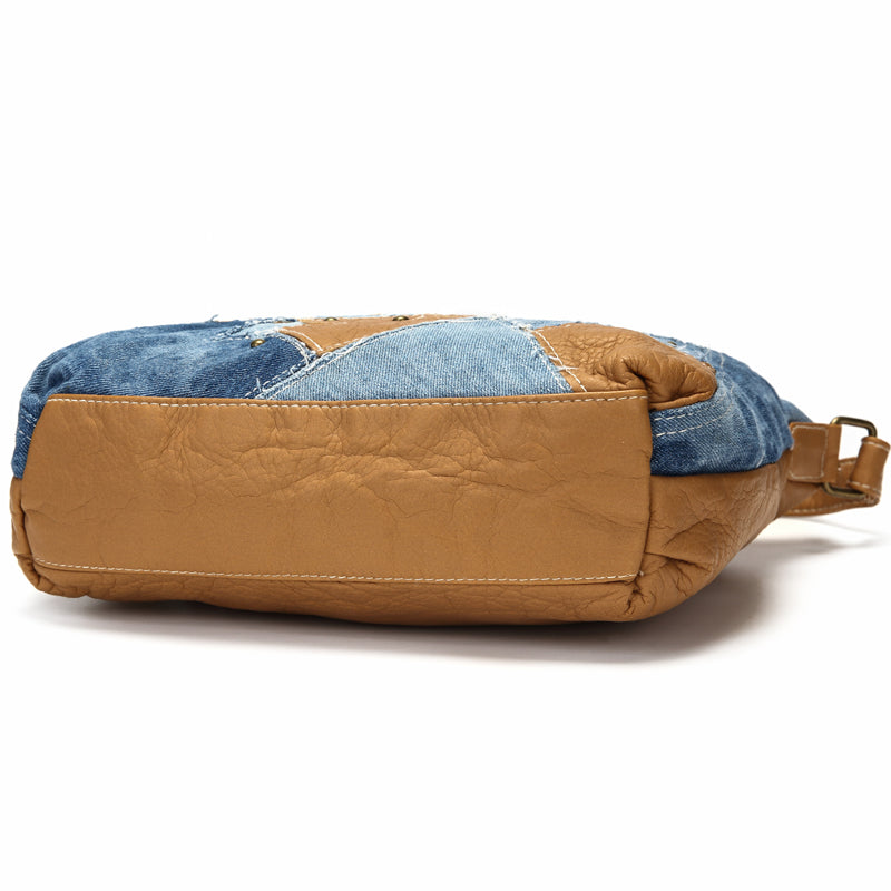 Annmouler Damen Jeans Schultertasche