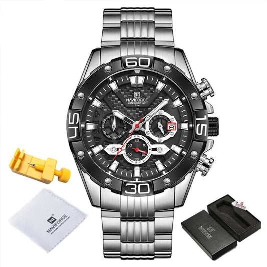 NAVIFORCE NF8019 Herren Multifunktion Chronograph 3BAR