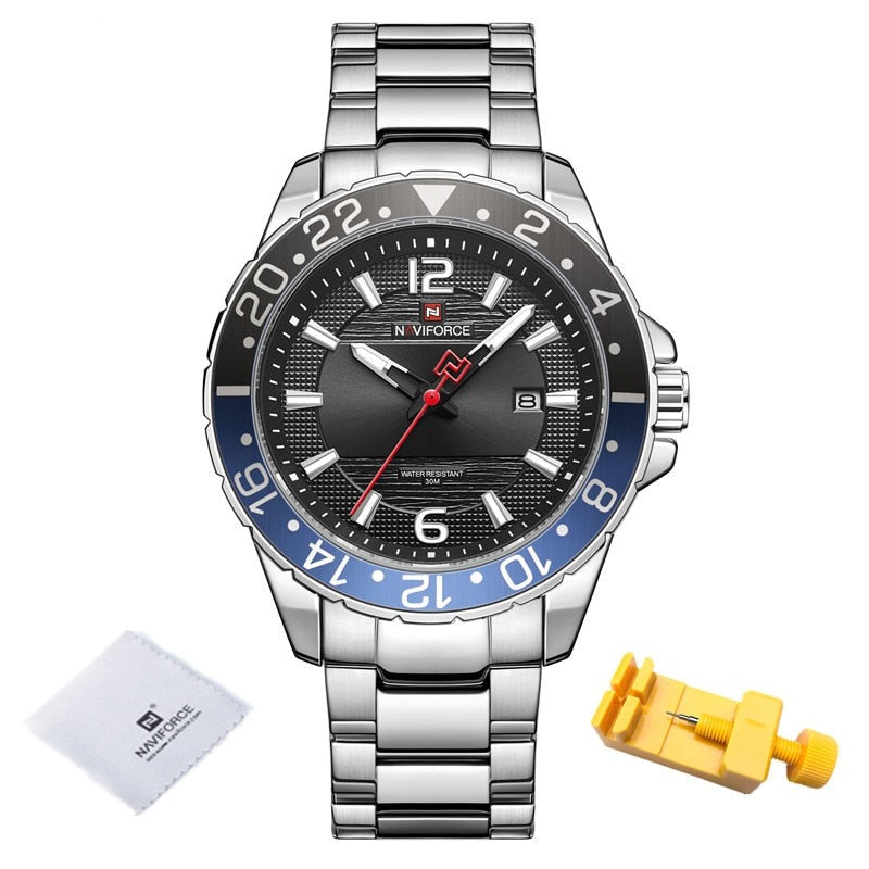 NAVIFORCE 9192 Herren Analoguhr 3BAR Hardlex