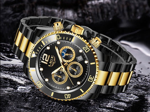 LIGE 8924 Herren Chronograph 3ATM