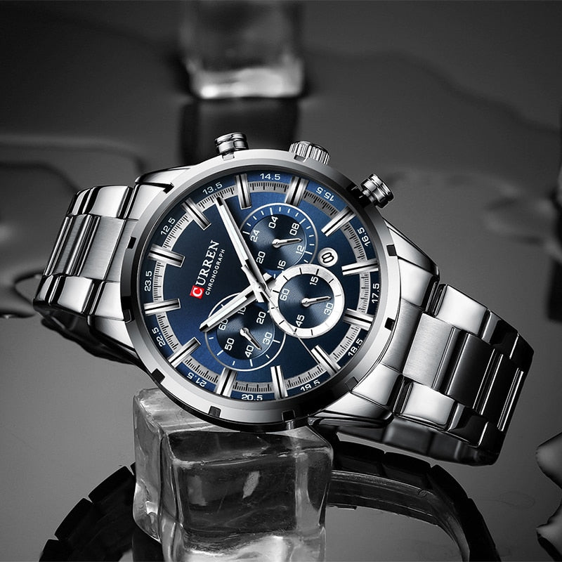 CURREN CUR 8355 Analog Herren Chronograph 3ATM