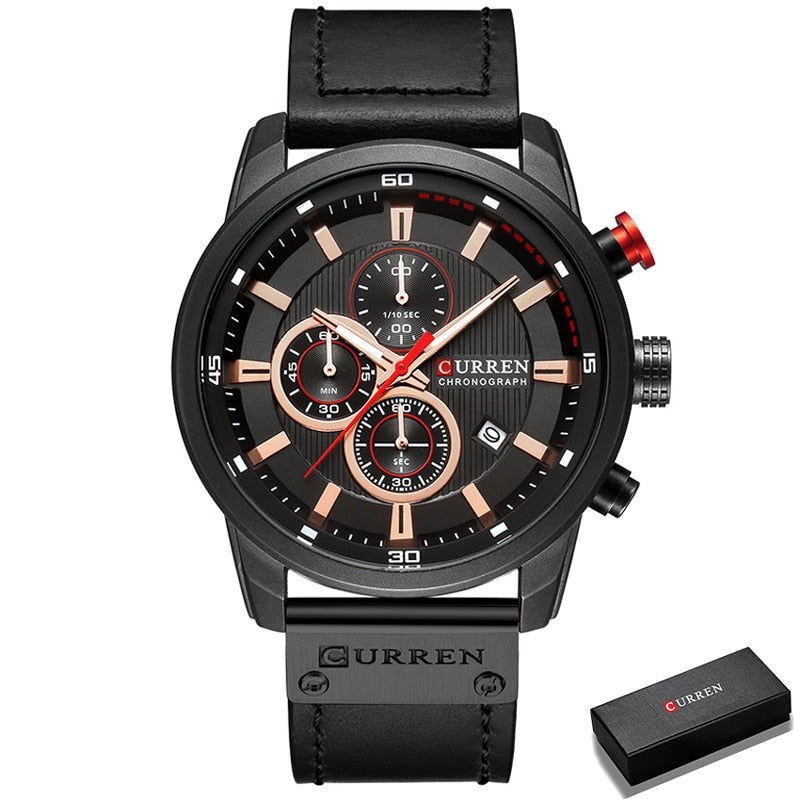CURREN 8291 Herren Chronograph 3ATM Hardlex