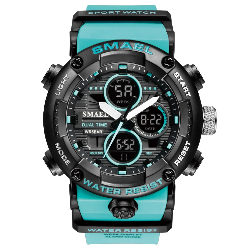 SMAEL SL-8038 Herren Sport Chronograph 5ATM Dualanzeige