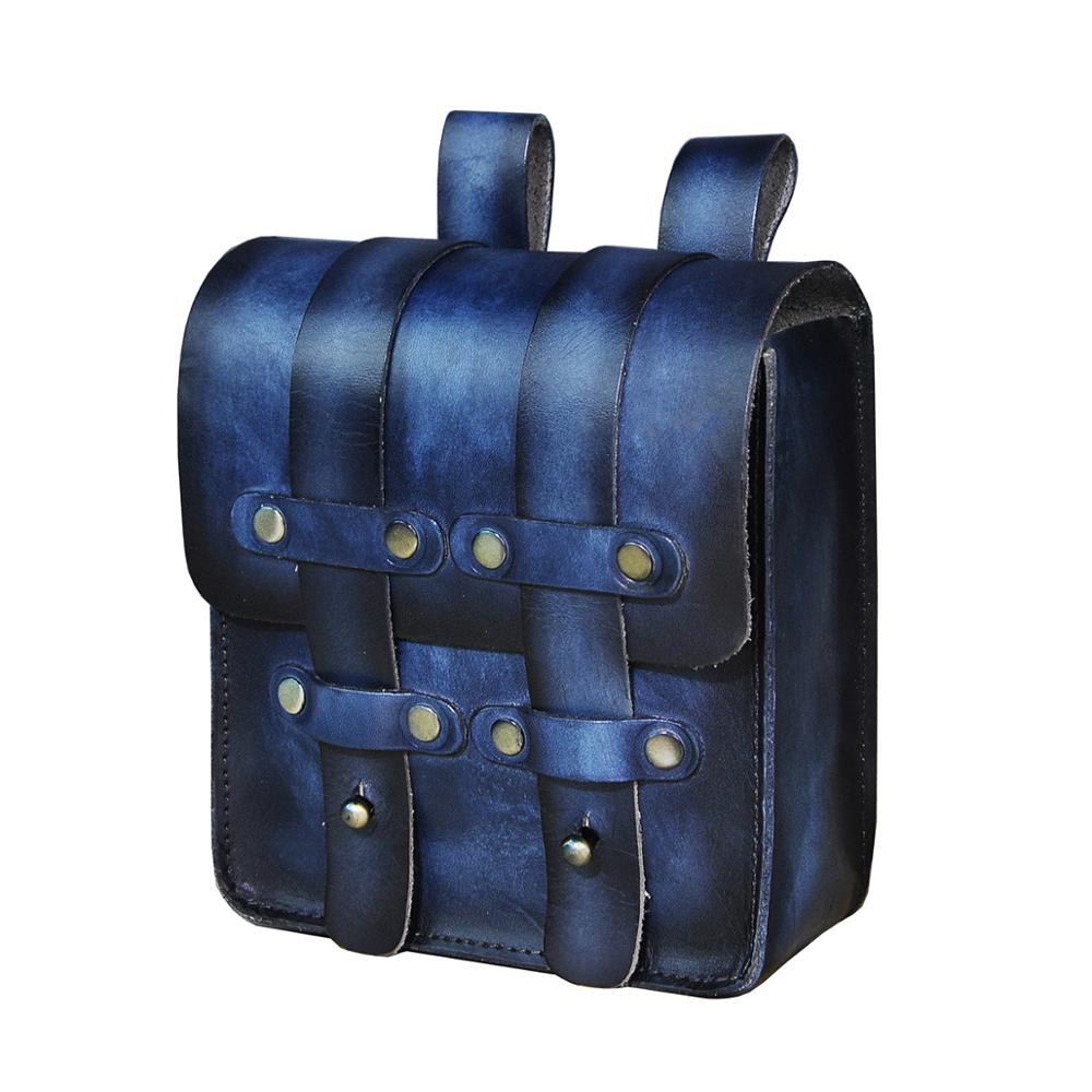 le'aokuu Herren Hüft-Gürteltasche Rindsleder