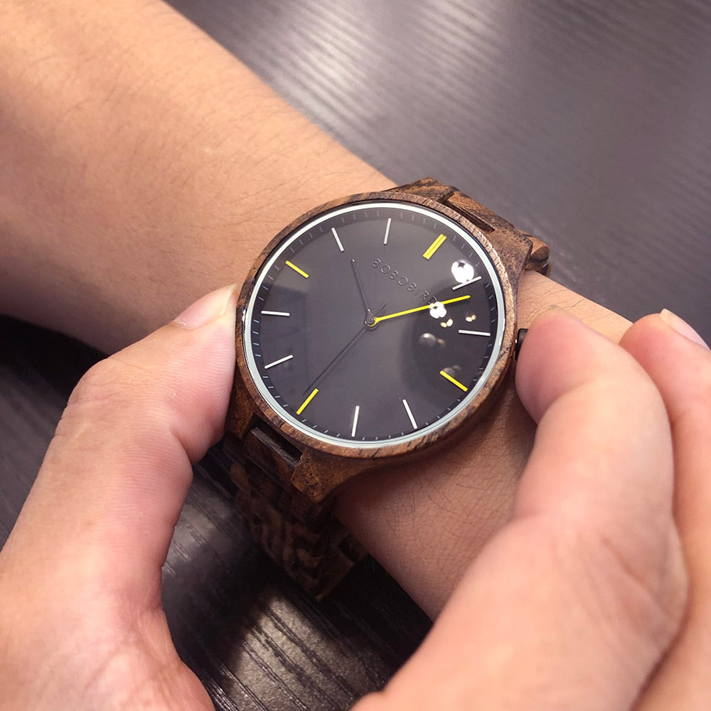 BOBO BIRD Holz Uhr 3ATM Hardlex