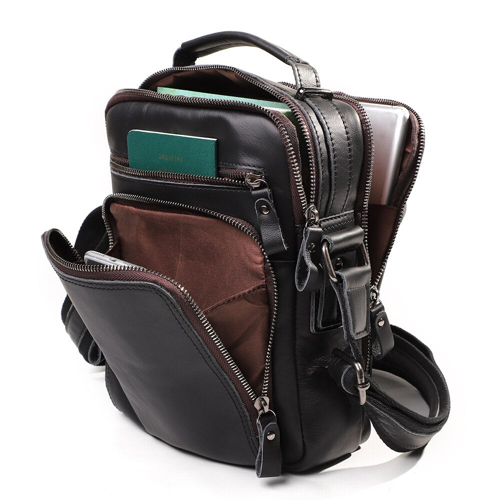 JOYIR Herren Leder Umhänge-Schultertasche