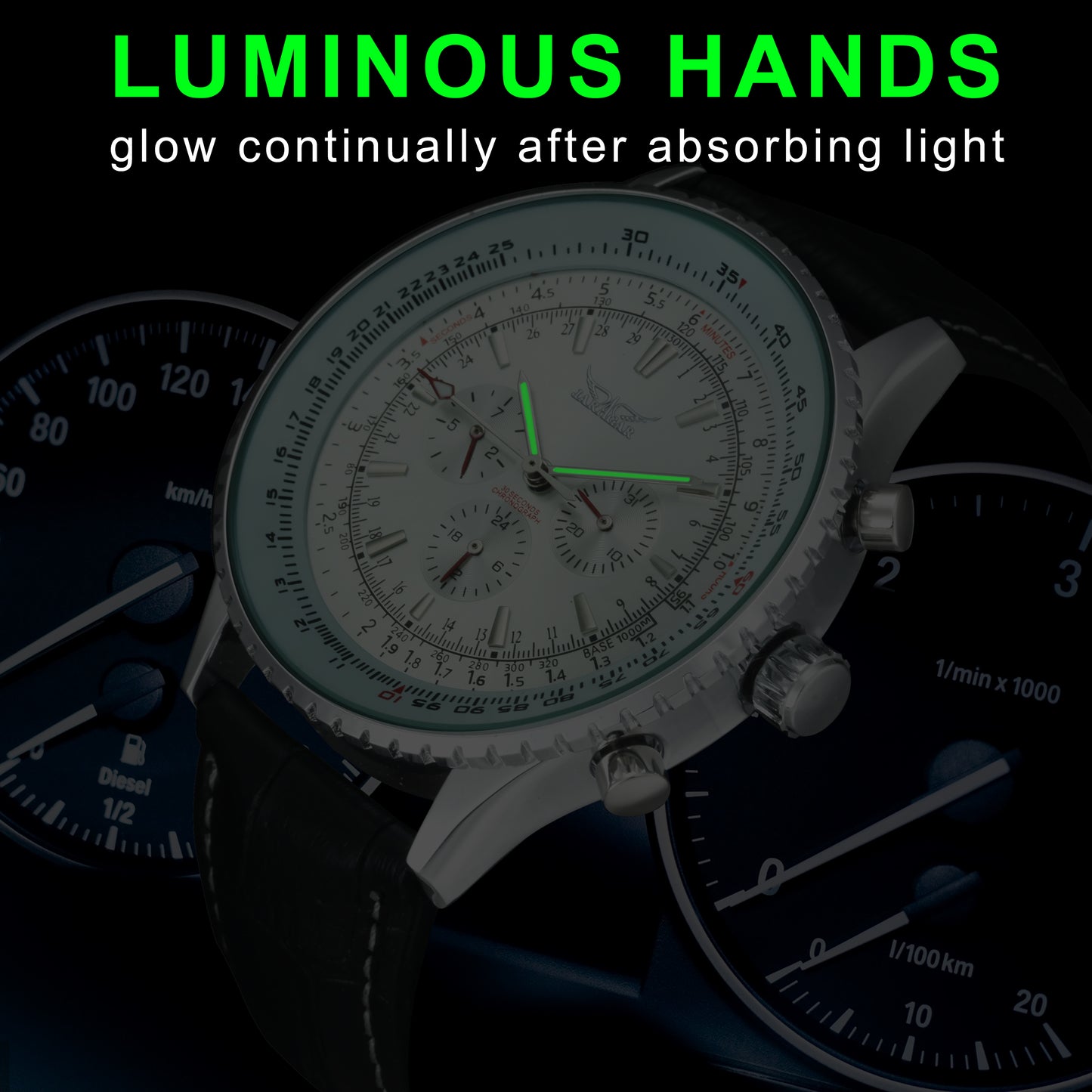 JARAGAR 039 Herren Automatik Chronograph