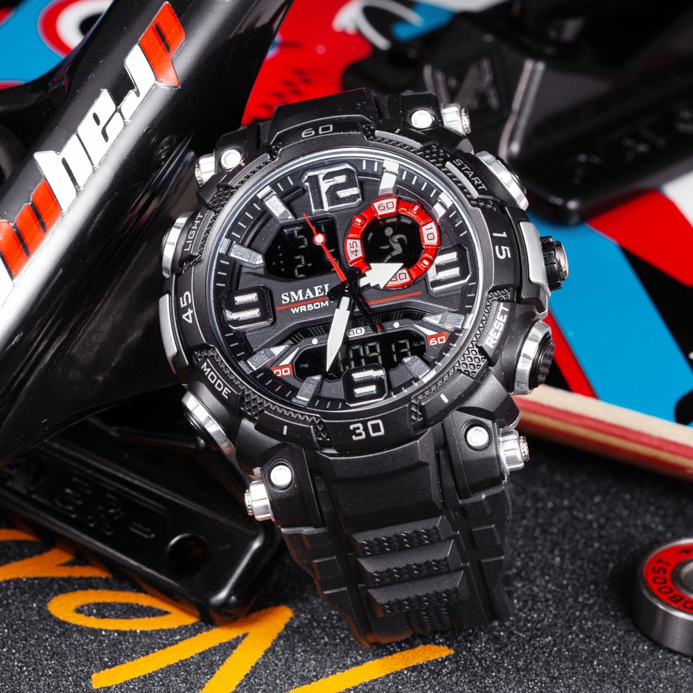 SMAEL SL-1921 Herren Sport-Chronograph 5ATM Dualanzeige