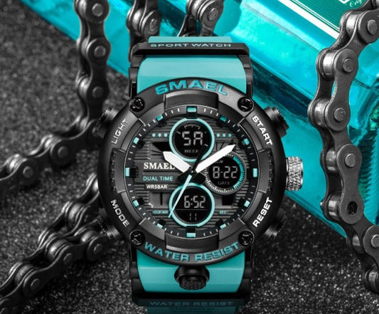 SMAEL SL-8038 Herren Sport Chronograph 5ATM Dualanzeige