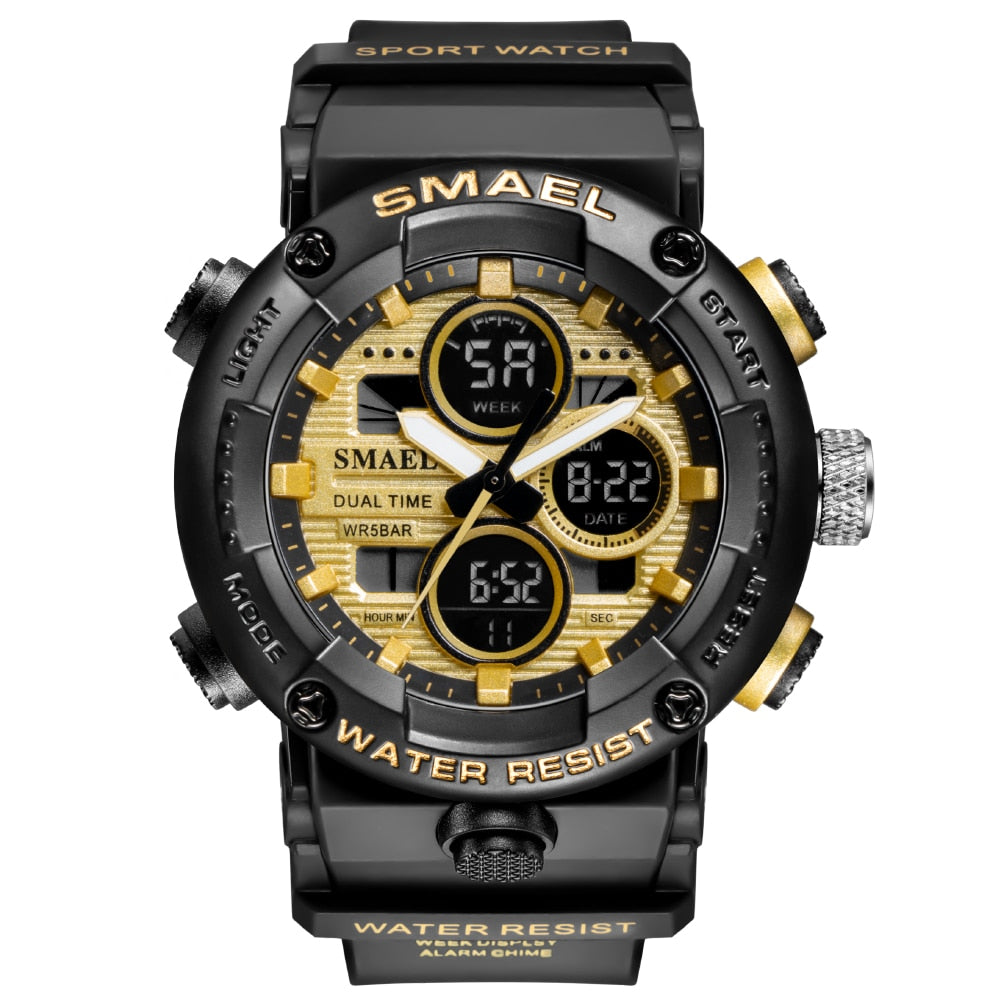 SMAEL SL-8038 Herren Sport Chronograph 5ATM Dualanzeige