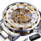 WINNER GMT838-2 Automatik Herren Skelettuhr Glas
