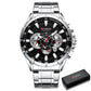 CURREN 8363 Designer Herren Chronograph 3ATM Hardlex