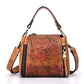 le'aokuu Damen Schultertasche Rindsleder