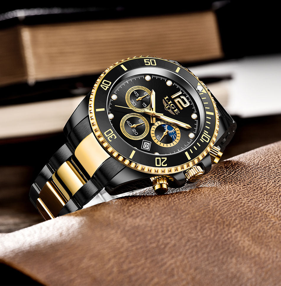 LIGE 8924 Herren Chronograph 3ATM