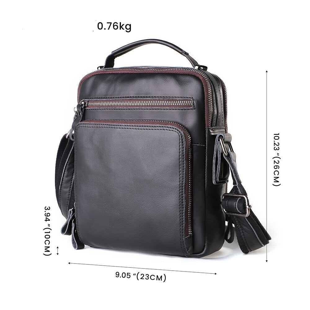 JOYIR Herren Leder Umhänge-Schultertasche