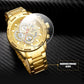 NAVIFORCE NF9165GG Herren Luxus Chronograph 3BAR Hardlex