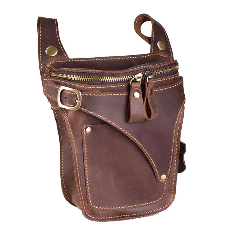 LACHIOUR Herren Gürteltasche Echtleder