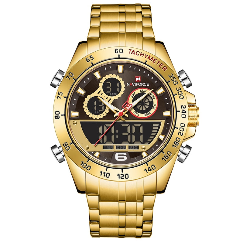 NAVIFORCE NF9188 Herren Sport-Chronograph 3BAR