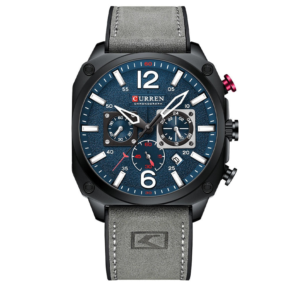 CURREN 8398 Analog Herren Chronograph 3ATM Hardlex