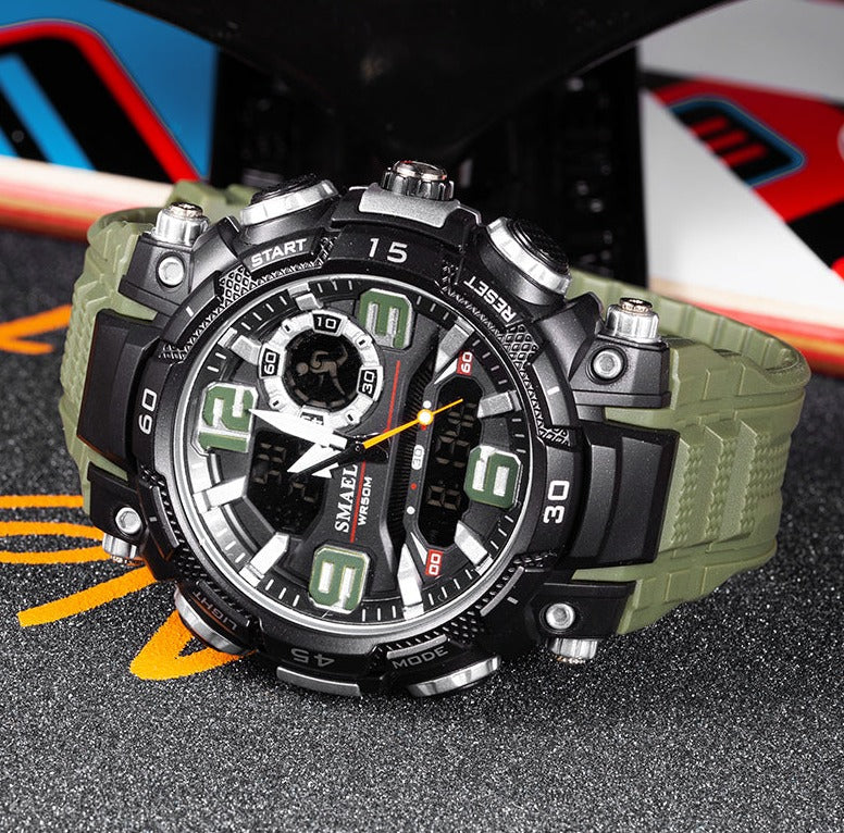 SMAEL SL-1921 Herren Sport-Chronograph 5ATM Dualanzeige