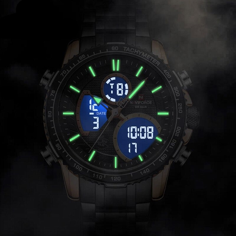 NAVIFORCE NF9182 Herren Militär Chronograph 3BAR