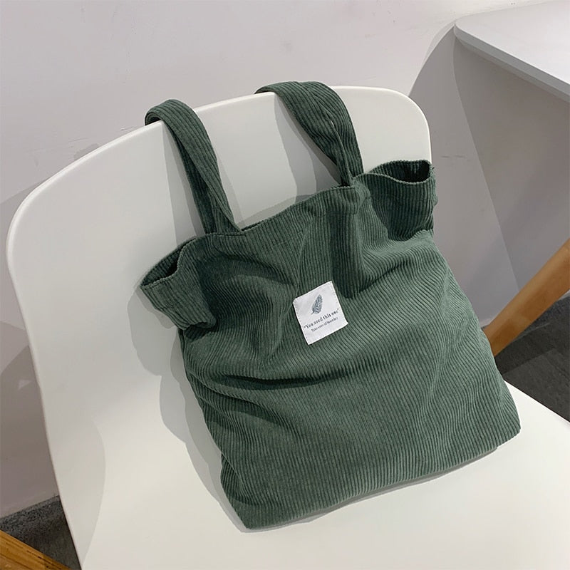 Buylor Damen Cord Schultertasche