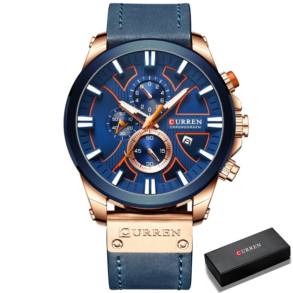 CURREN CR-8346 Analog Herren Chronograph 3ATM