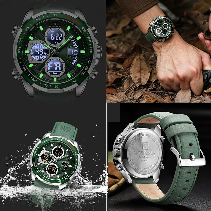 NAVIFORCE NF9197L Herren Militärchronograph 3BAR