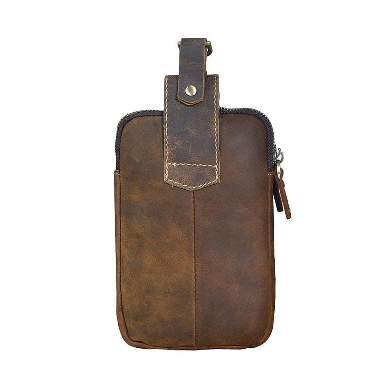 Hüft-Gürteltasche aus echtem Rindsleder