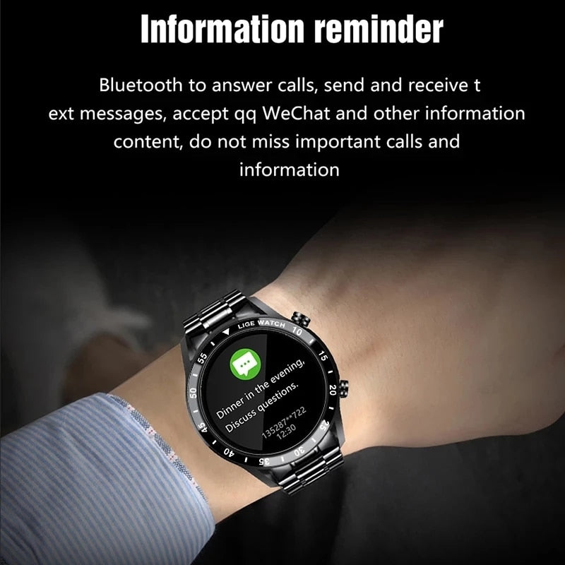 LIGE Sport Smartwatch 3BAR Android + IOS
