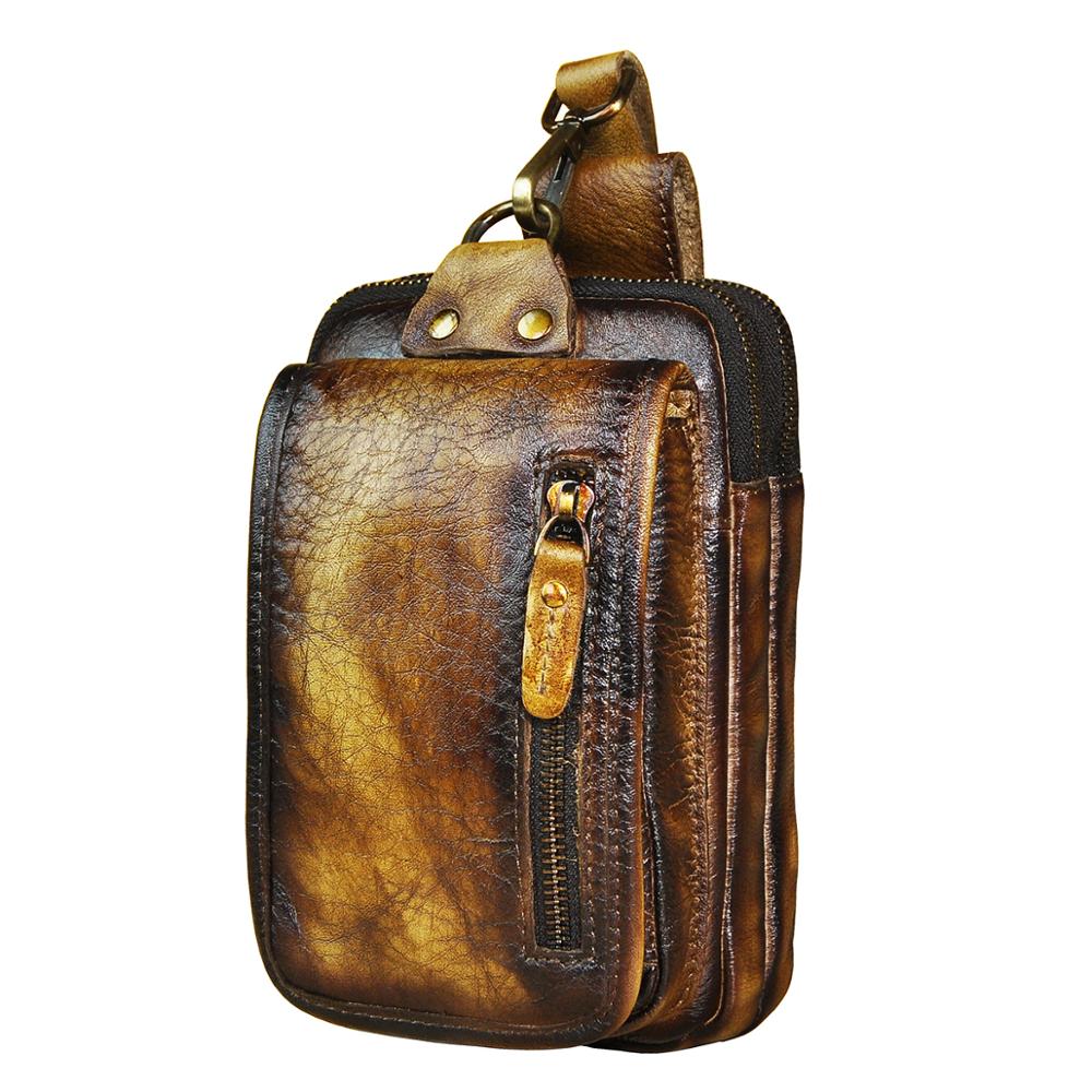 Hüft-Gürteltasche aus echtem Rindsleder