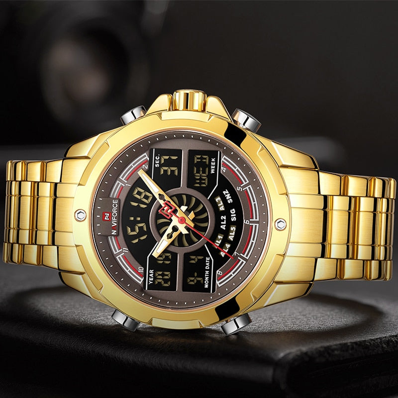 NAVIFORCE NF9170 Herren Militär Multifunktion Chronograph 3BAR