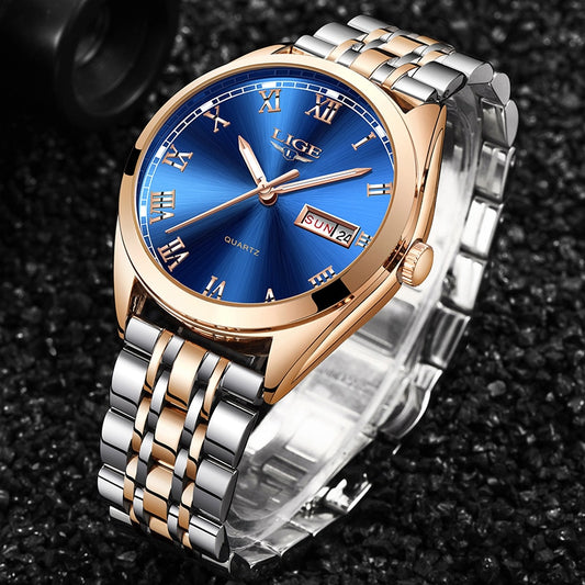 LIGE 9904 Damen Business Uhr 3ATM