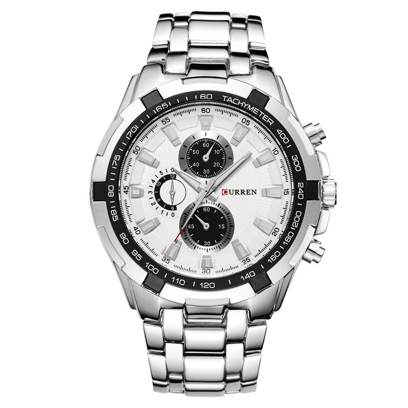 CURREN 8023 Herren Chronograph 3ATM Hardlex