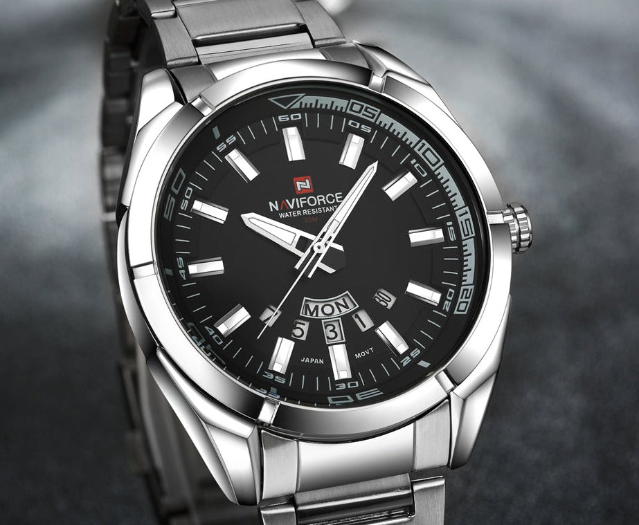 NAVIFORCE NF9038 Herren Analoguhr 3BAR Hardlex