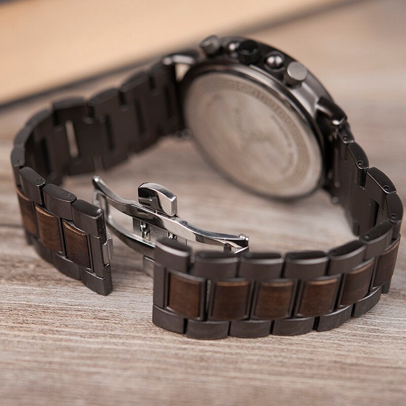 BOBO BIRD Herren Holzchronograph 3ATM