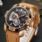 LIGE 9892 Herren Chronograph 3ATM Hardlex
