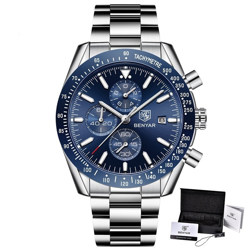 BENYAR BY-5140M Herren Multifunktion Chronograph 3BAR