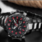 NAVIFORCE NF9093 Herren Multifunktion Militär Chronograph 3BAR Hardlex