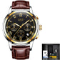 LIGE 9806 Herren Chronograph 3ATM Hardlex
