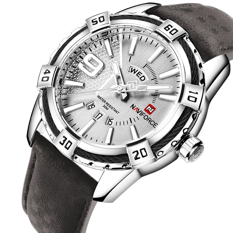 NAVIFORCE NF9117M Herren Militär Quarzuhr 3BAR