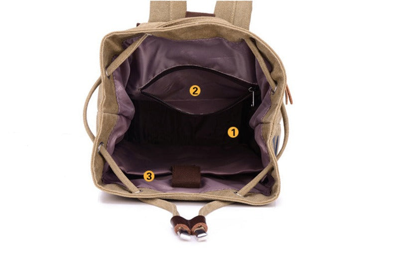 Canvas Männer Rucksack